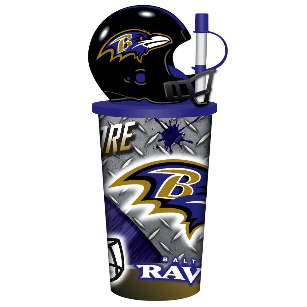 NFL Baltimore Ravens 32oz. Helmet Cup w/Straw